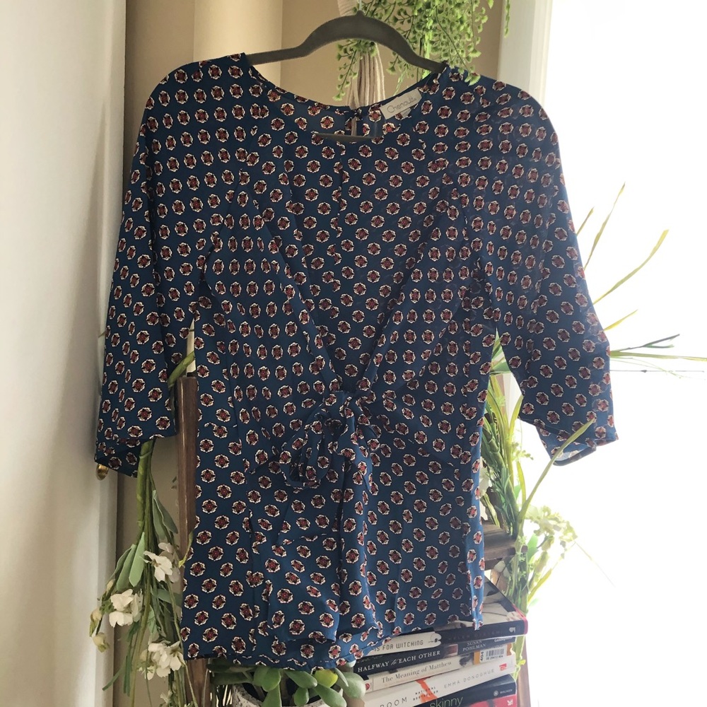 Front Tie Shirt- Dress Barn